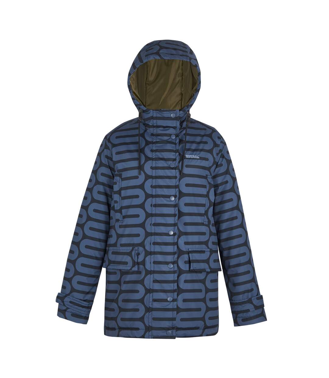 Veste Imperméable Motif/style Espace Au Niveau Des Hanches Orla Kiely Femme Olive Foncé Regatta-2