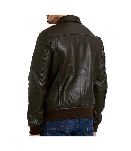 Blouson cuir Marron Homme Schott Mens Leather Pilot - L