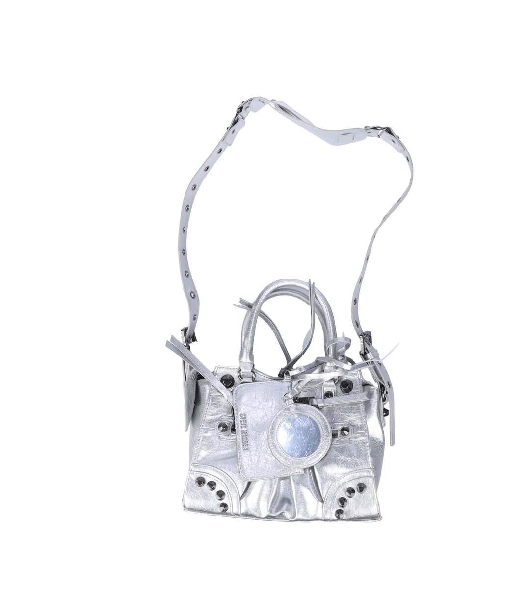 Womens/ladies Bcelia Handbag One Size Silver Steve Madden-1