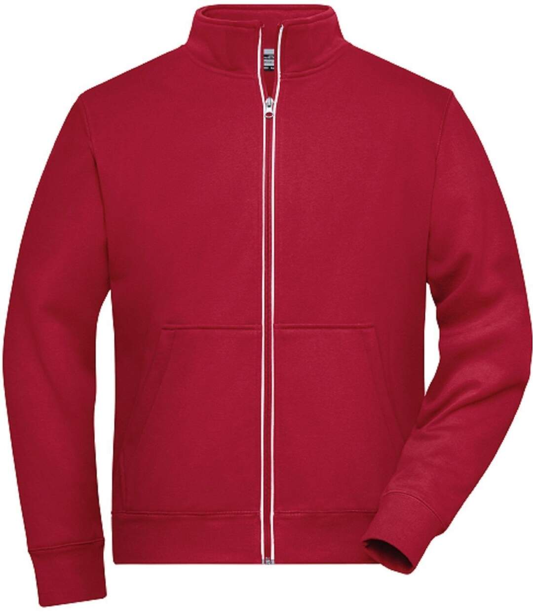 Veste sweat zippée workwear - Homme - JN1810 - rouge