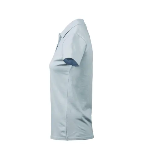 Polo À Manches Courtes Femmes Bleu Glacier Tee Jays