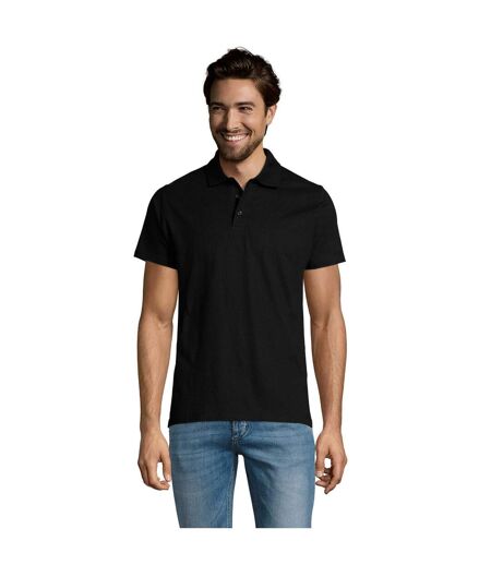 Polo Prescott Homme Noir SOLS