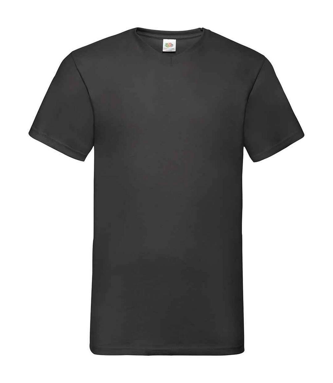 T-shirt value homme noir Fruit of the Loom-1