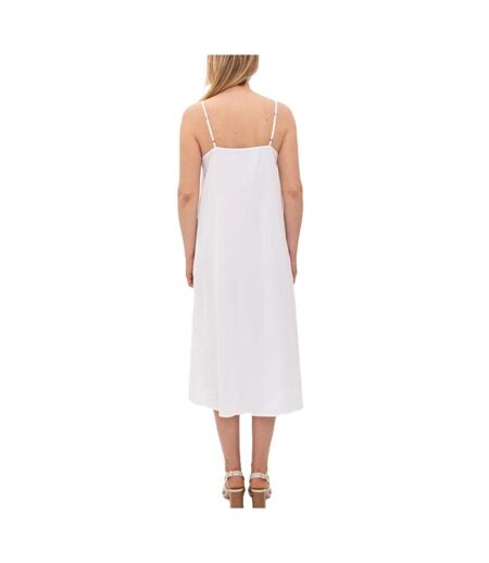 Robe blanche mi-longue femme vero moda jeanett - s