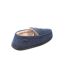 Mens Aspen Faux Suede Moccasin Slippers Navy Lyle & Scott-4