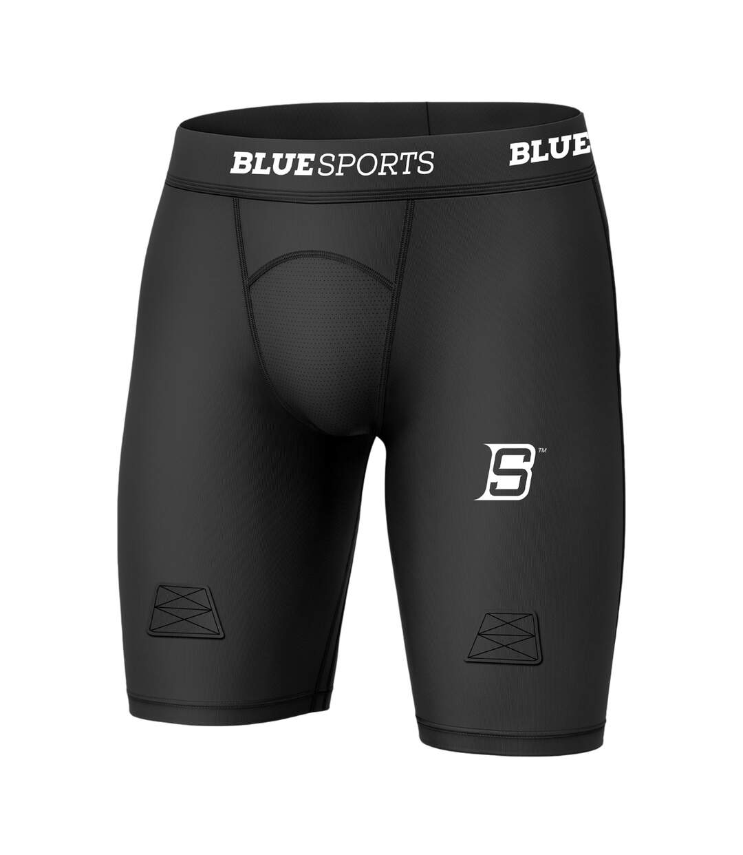 Short De Compression Ribano Femme Noir BlueSports-1