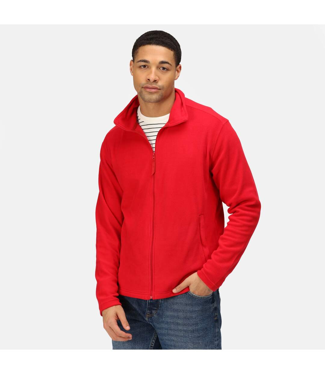Regatta Mens Classic Microfleece Jacket (Red) - UTRG5202