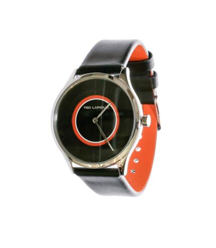 Montre Analogique Noir/Orange Femme Ted Lapidus - Taille unique