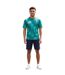 Mens Checkerboard Logo T-shirt Turquoise Umbro-3