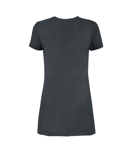 Womens/ladies So American Olivia Rodrigo T-shirt Dress Charcoal Amplified