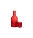 Carafe en Verre Fiole 27cm Rouge-3