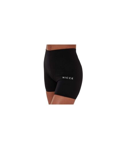 Womens/ladies Dia High Rise Cycling Shorts Black Nicce