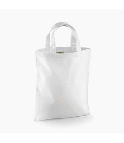 Westford Mill Mini Reusable Tote Bag (White) (One Size) - UTRW9376
