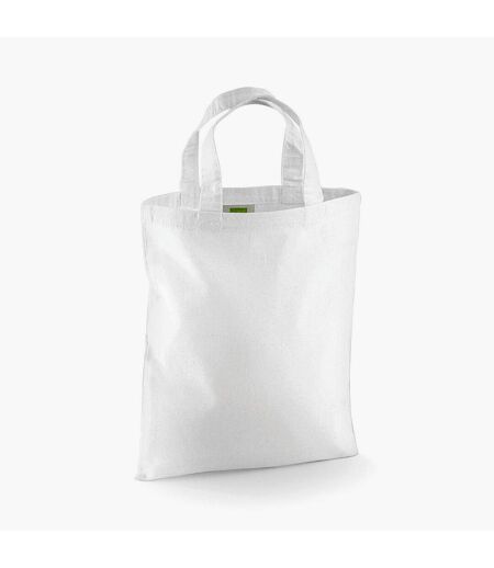 Westford Mill Mini Reusable Tote Bag (White) (One Size) - UTRW9376