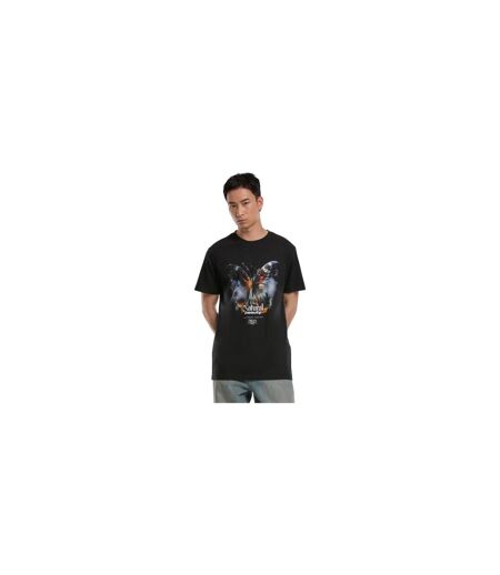 Mens The Natural Beauty Butterfly T-shirt Noir Mister Tee