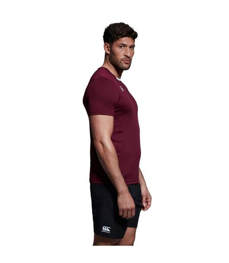Mens Club Dry T-shirt Maroon Canterbury