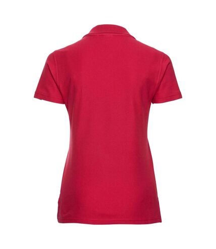 Russell Europe Womens/Ladies Ultimate Classic Cotton Short Sleeve Polo Shirt (Classic Red)