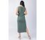 Robe longue encolure ronde CHARLINE unie kaki Coton Du Monde-4