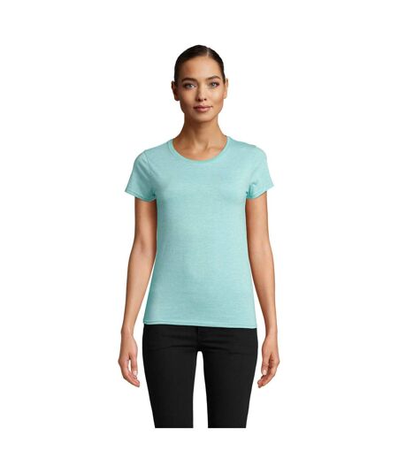 T-shirt Crusader Femme Vert Clair Chiné SOLS
