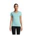 T-shirt Crusader Femme Vert Clair Chiné SOLS-1