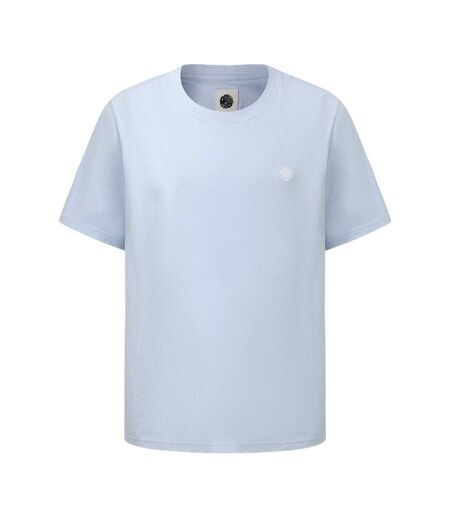 Mens Small Logo Cotton T-shirt Light Blue Pretty Green