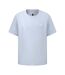 Mens Small Logo Cotton T-shirt Light Blue Pretty Green-1