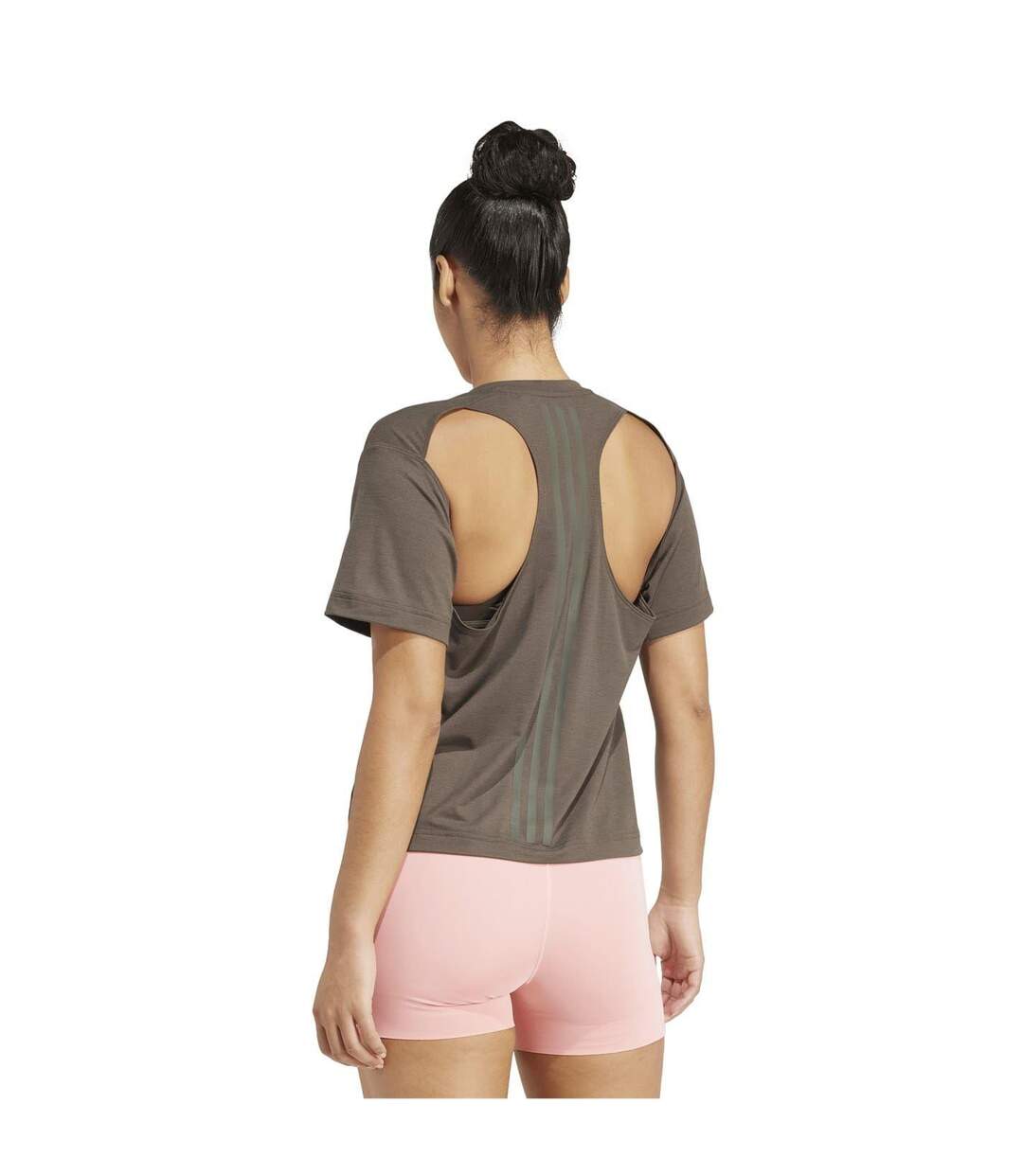 T-shirt Primelift Femme Kaki Adidas-3