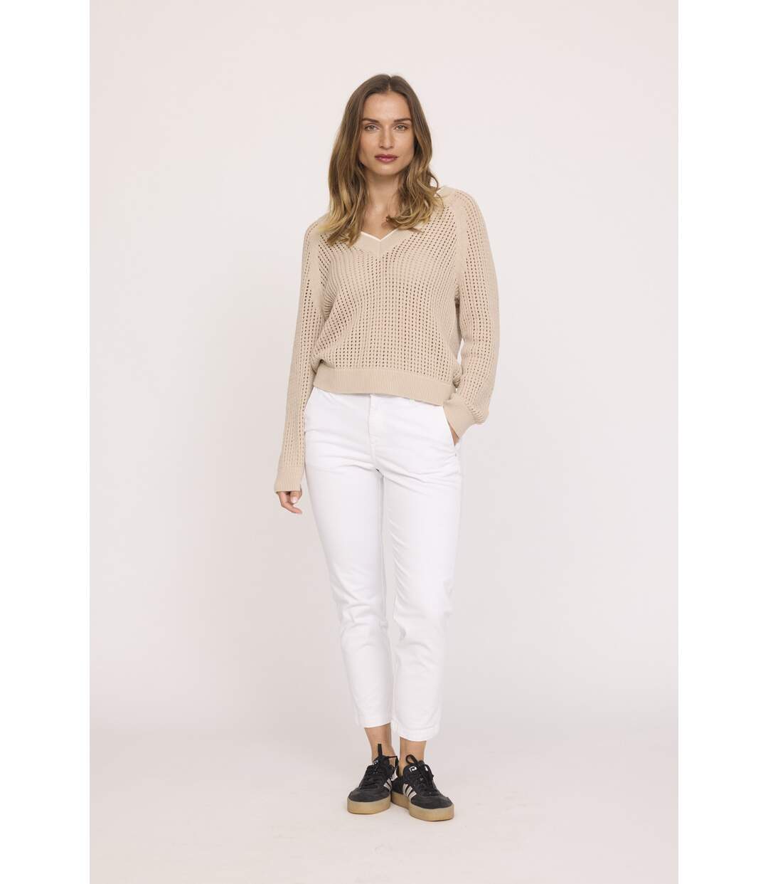 Pantalon coton slim JEMILA CR-1