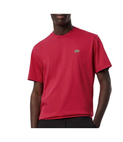 T-Shirt rose framboise homme lacoste pima - l