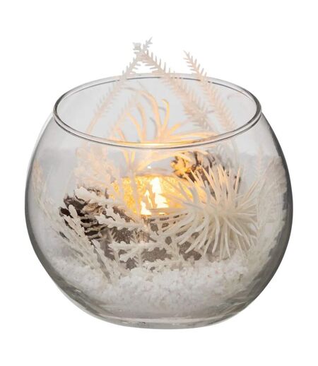 Bougie Déco LED Branche 10cm Argent