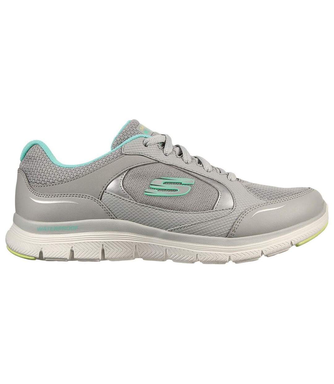 Skechers - Baskets FLEX APPEAL 4.0 TRUE CLARITY - Femme (Gris / turquoise) - UTFS7933-4