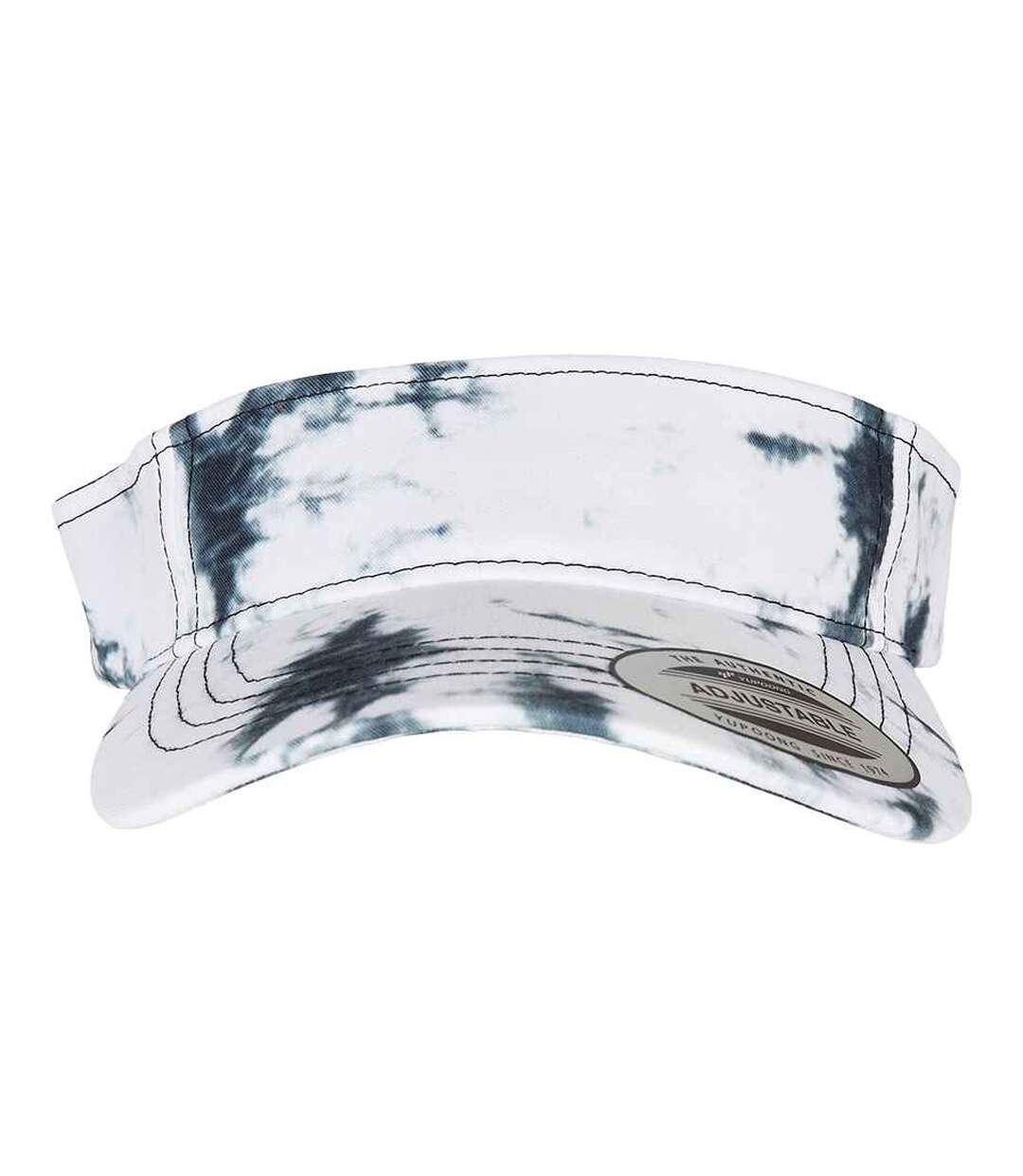 Visière Motif/style Teinture Façon Batik Noir Blanc Flexfit-1