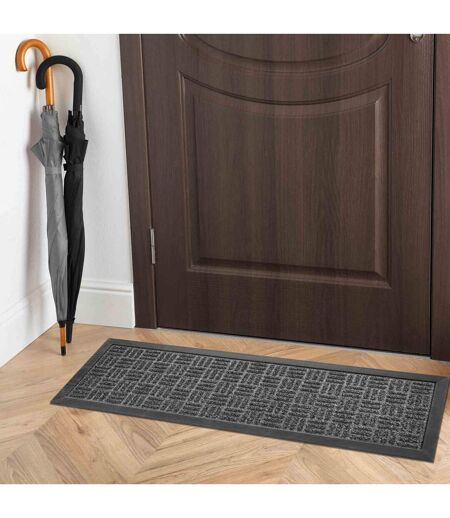 Tapis d'Entrée Grattoir Jason 25x75cm Noir