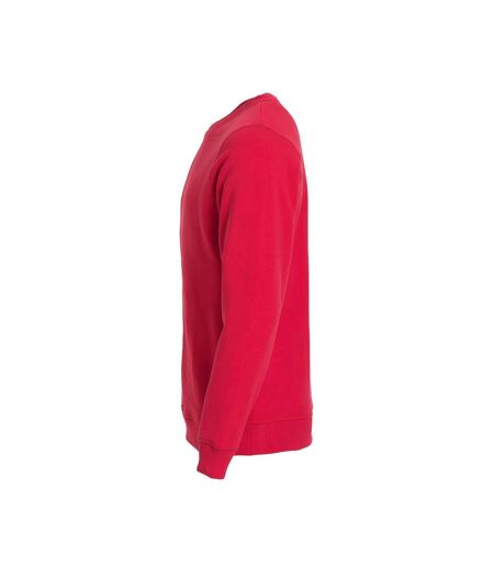 Clique Unisex Adult Classic Plain Round Neck Sweatshirt (Red) - UTUB198