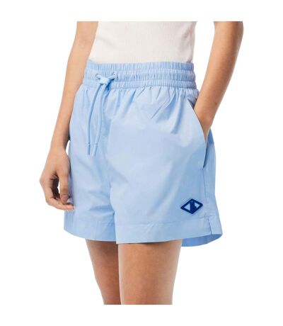 Womens/ladies Monogram Shorts Blue Lacoste