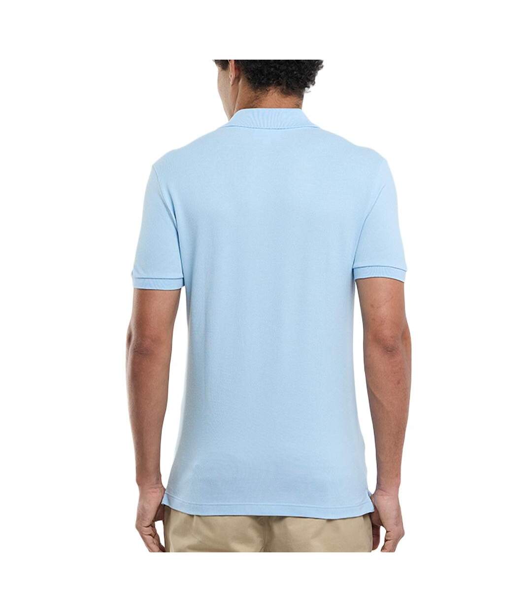 Polo bleu clair homme lacoste 3d3-2