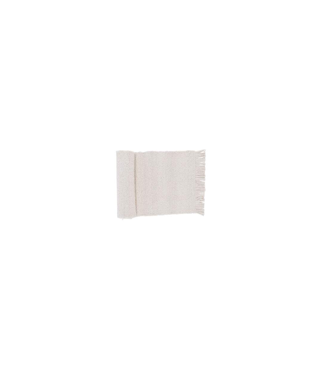Tapis Déco en Laine Betina 80x250cm Blanc-2