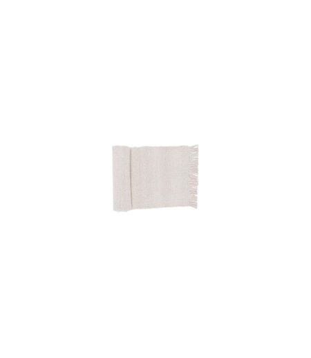 Tapis Déco en Laine Betina 80x250cm Blanc