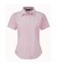 Short Sleeve Poplin Blouse / Plain Work Shirt Pink Premier-1