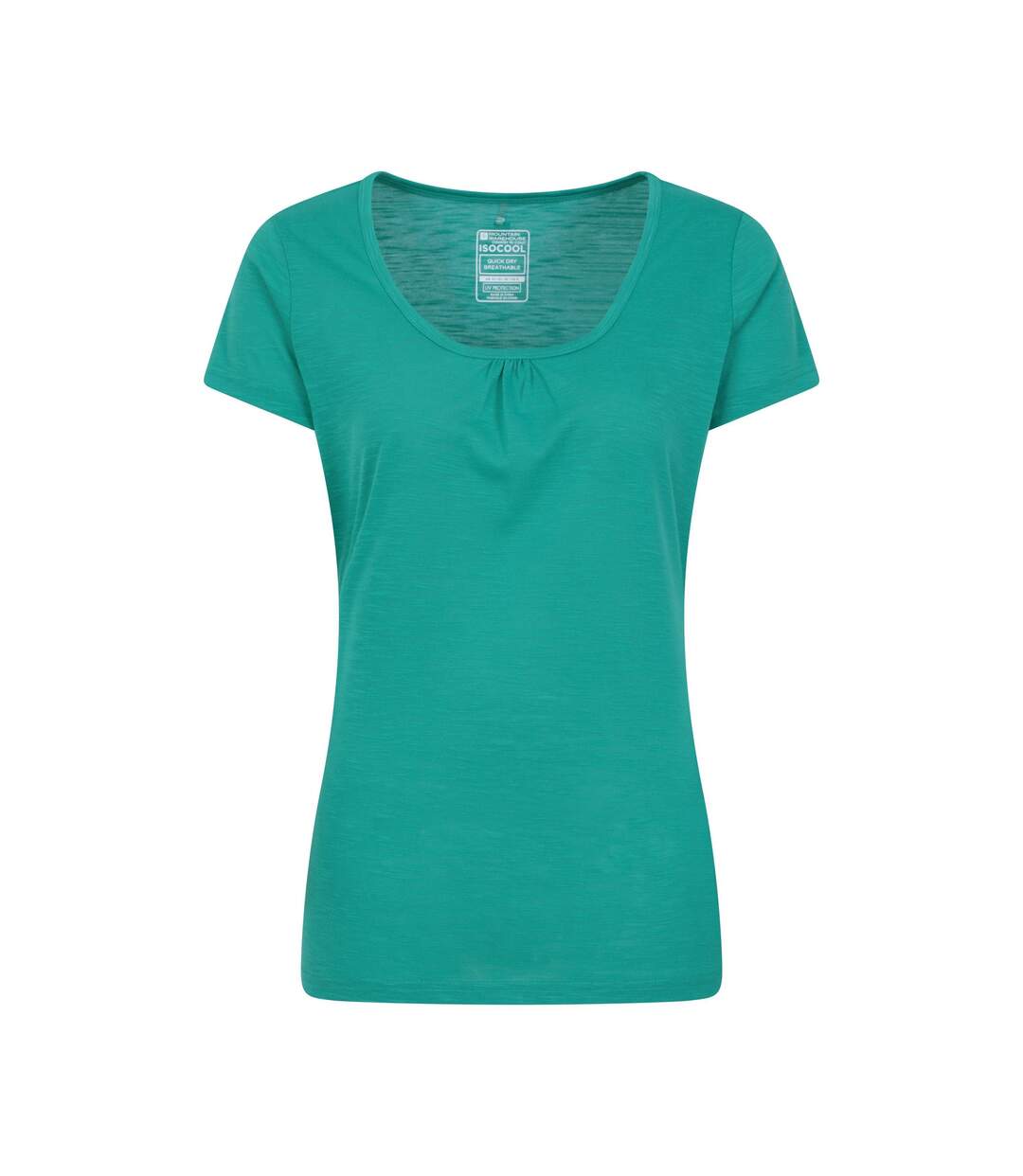 T-shirt agra femme bleu sarcelle Mountain Warehouse-1