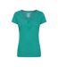 T-shirt agra femme bleu sarcelle Mountain Warehouse-1