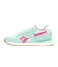 Womens/ladies Glide Suede Trainers Aqua Pink Reebok-2