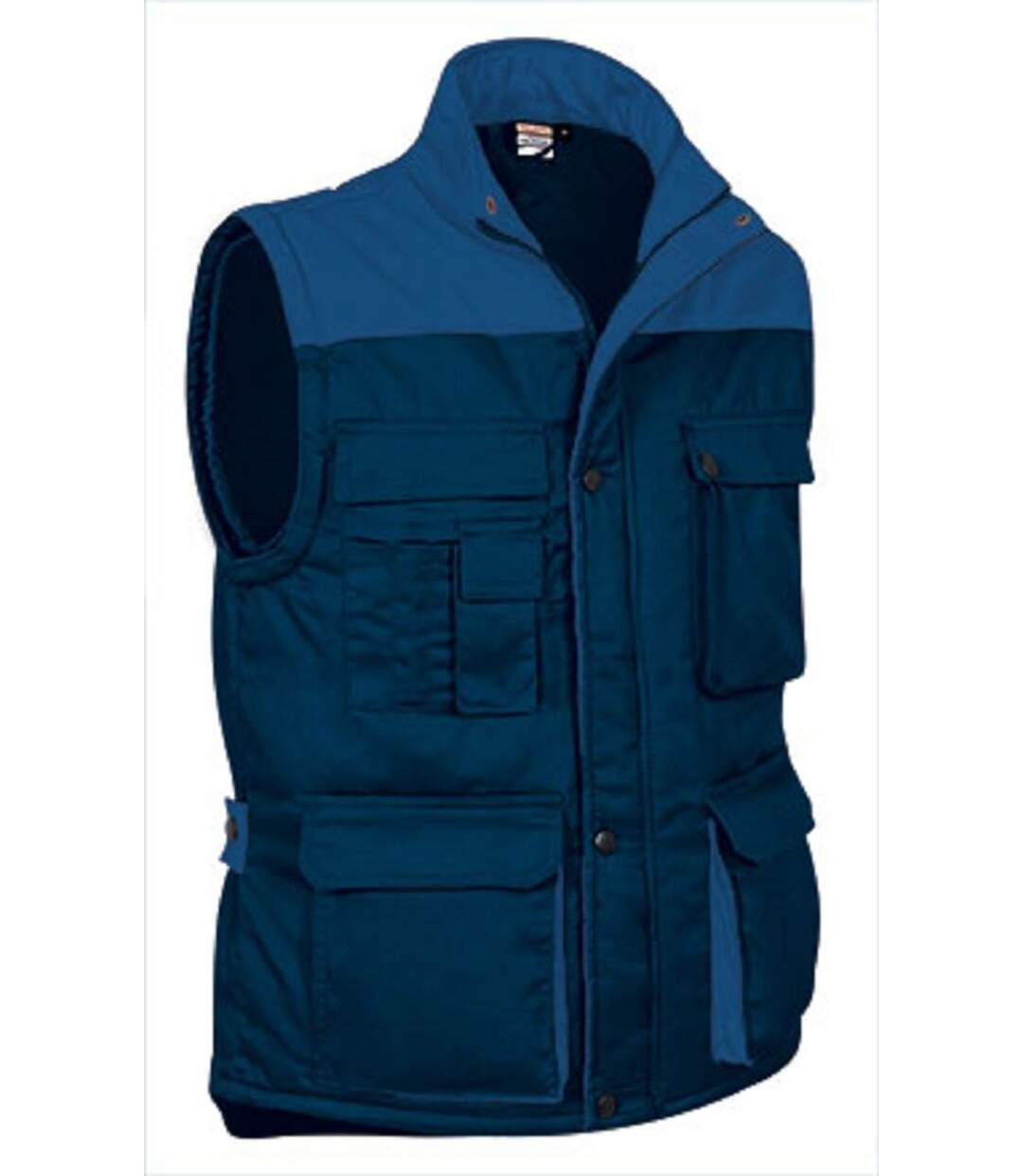 Gilet doudoune de travail sans manches - Homme - REF THUNDER - navy bleu roi-2