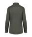 Womens/ladies linen long-sleeved shirt organic khaki Spasso-2