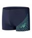 Short De Bain Motif/style À Rayures Medley Homme Bleu Marine Vert Imprimé Speedo-1