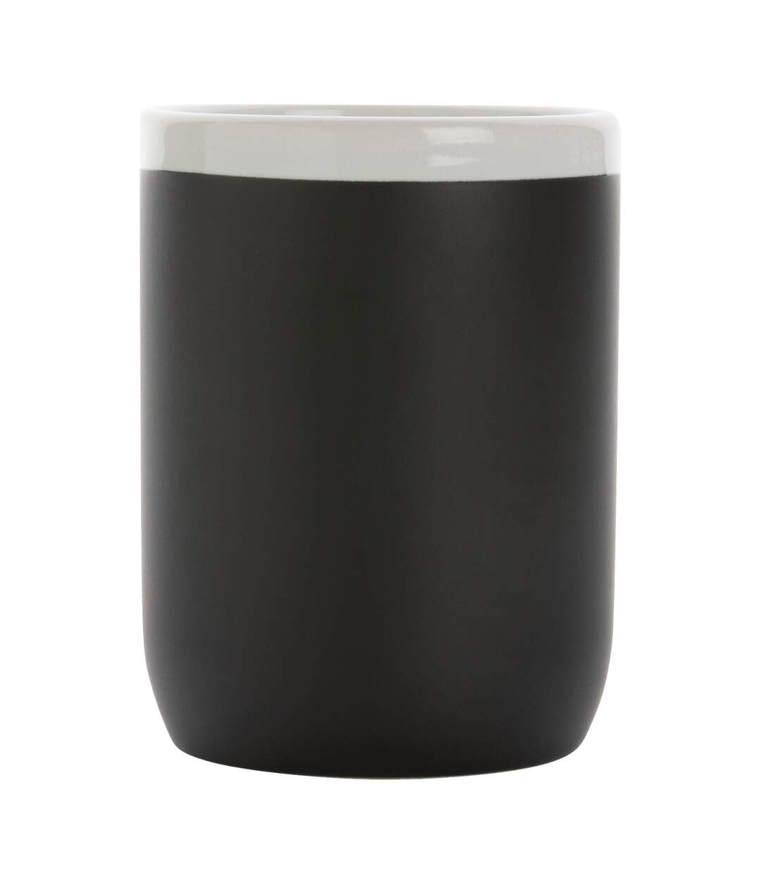 Contrast rim ceramic 300ml mug one size black/white XD Collection-1