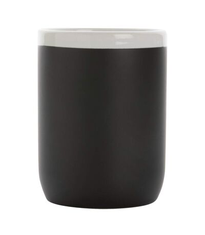 Contrast rim ceramic 300ml mug one size black/white XD Collection