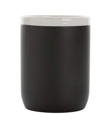 Contrast rim ceramic 300ml mug one size black/white XD Collection