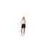 Womens/ladies 501 Denim Mid Thigh Jean Shorts Black Levis-1