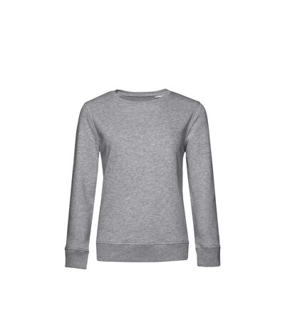 B&C Womens/Ladies Organic Sweatshirt (Gray Heather)